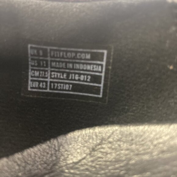 FitFlop Leather Tassel Loafers Shoes Womens Size 11 Brown Comfort Slip On Comfy - Picture 10 of 12